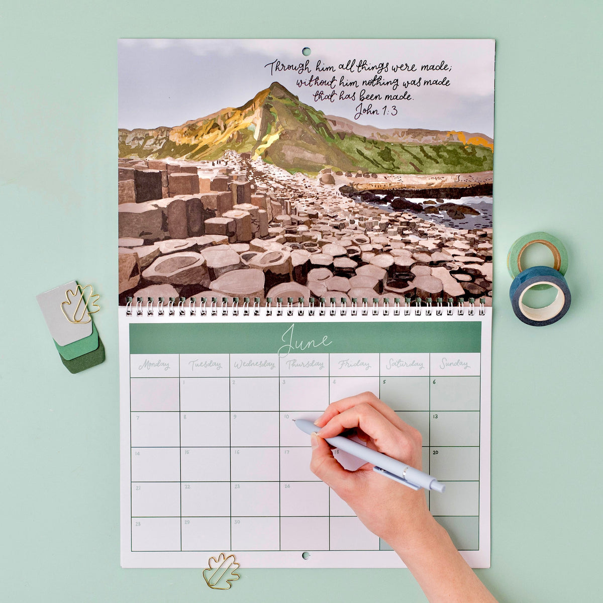 2027 Illustrated Christian Wall Calendar And Hope Designs Calendars, Organizers & Planners