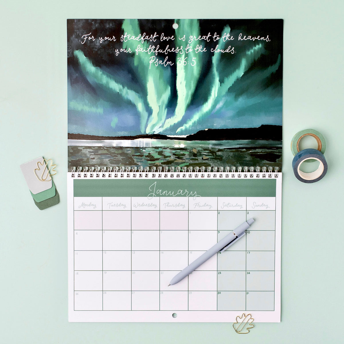 2027 Illustrated Christian Wall Calendar And Hope Designs Calendars, Organizers & Planners