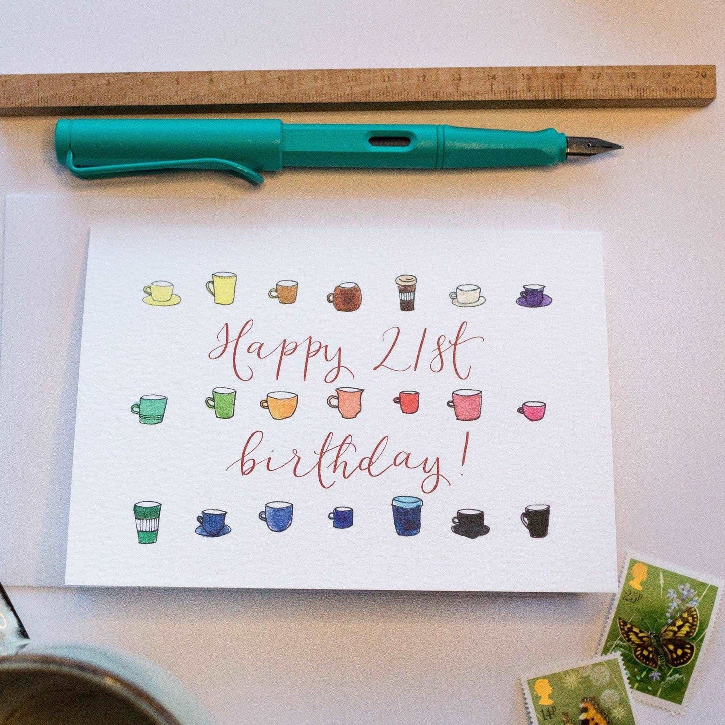 21st birthday card - mugs and cups And Hope Designs Greeting & Note Cards