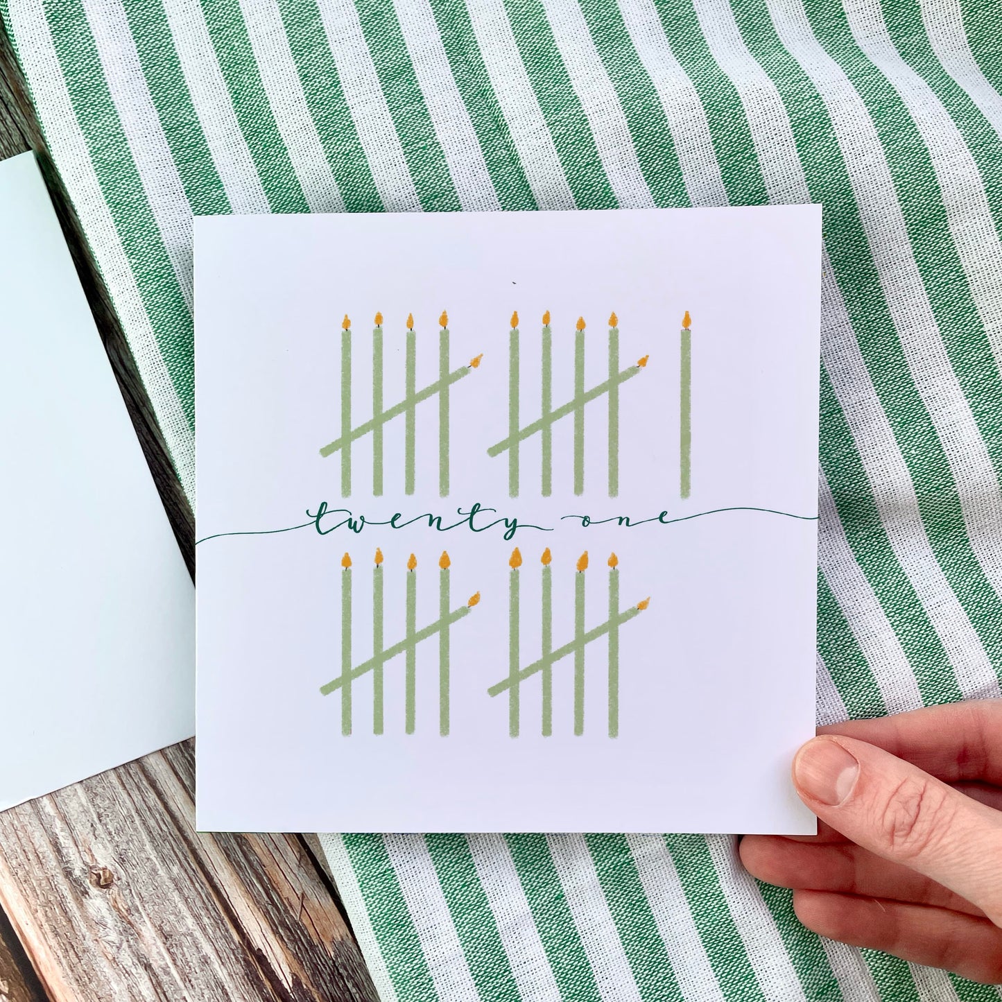 21st Birthday Card - Tally of Candles And Hope Designs Cards