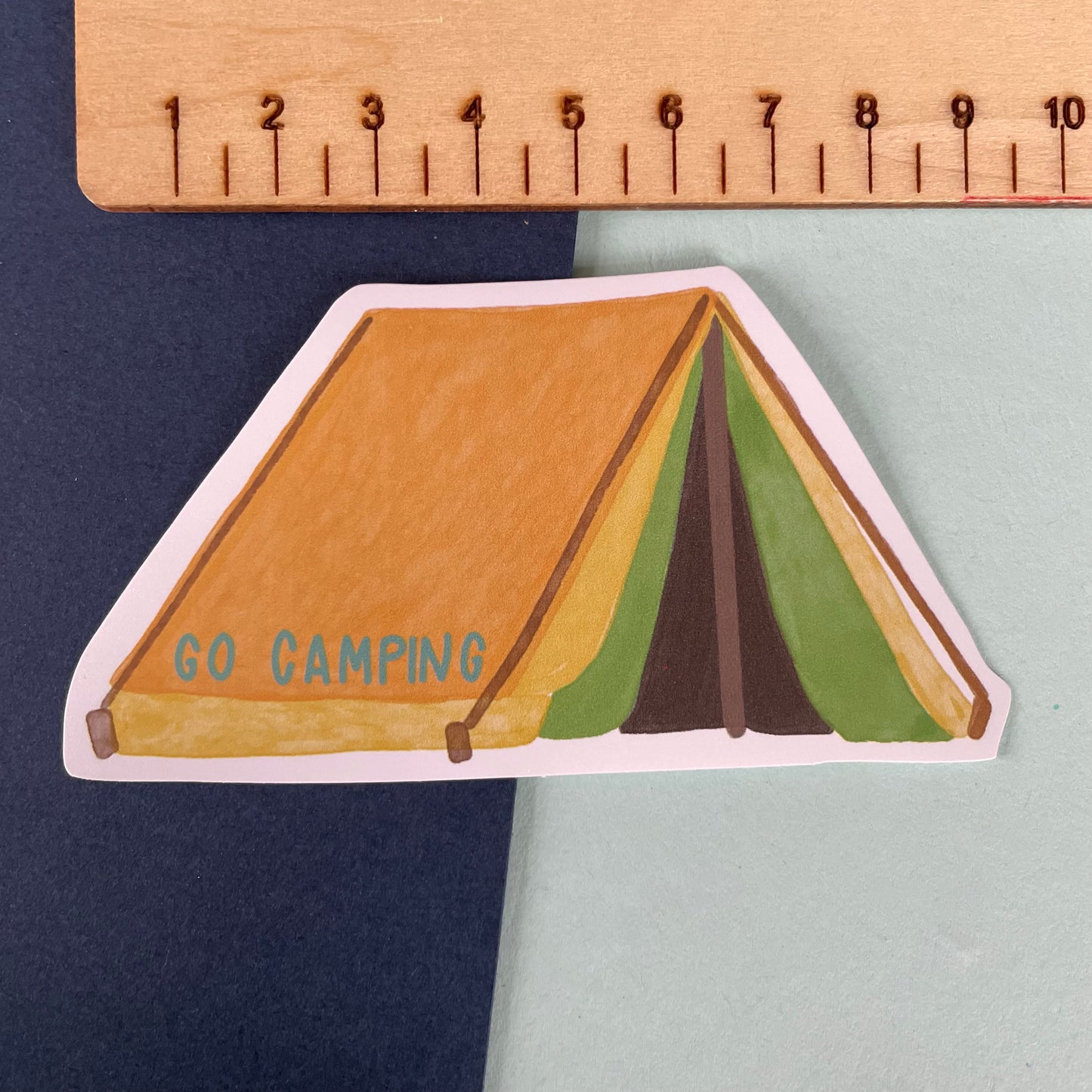 Go Camping Tent Vinyl Sticker