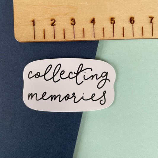 Collecting Memories mini vinyl sticker