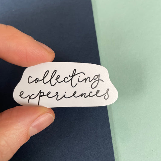 Collecting Experiences mini vinyl sticker