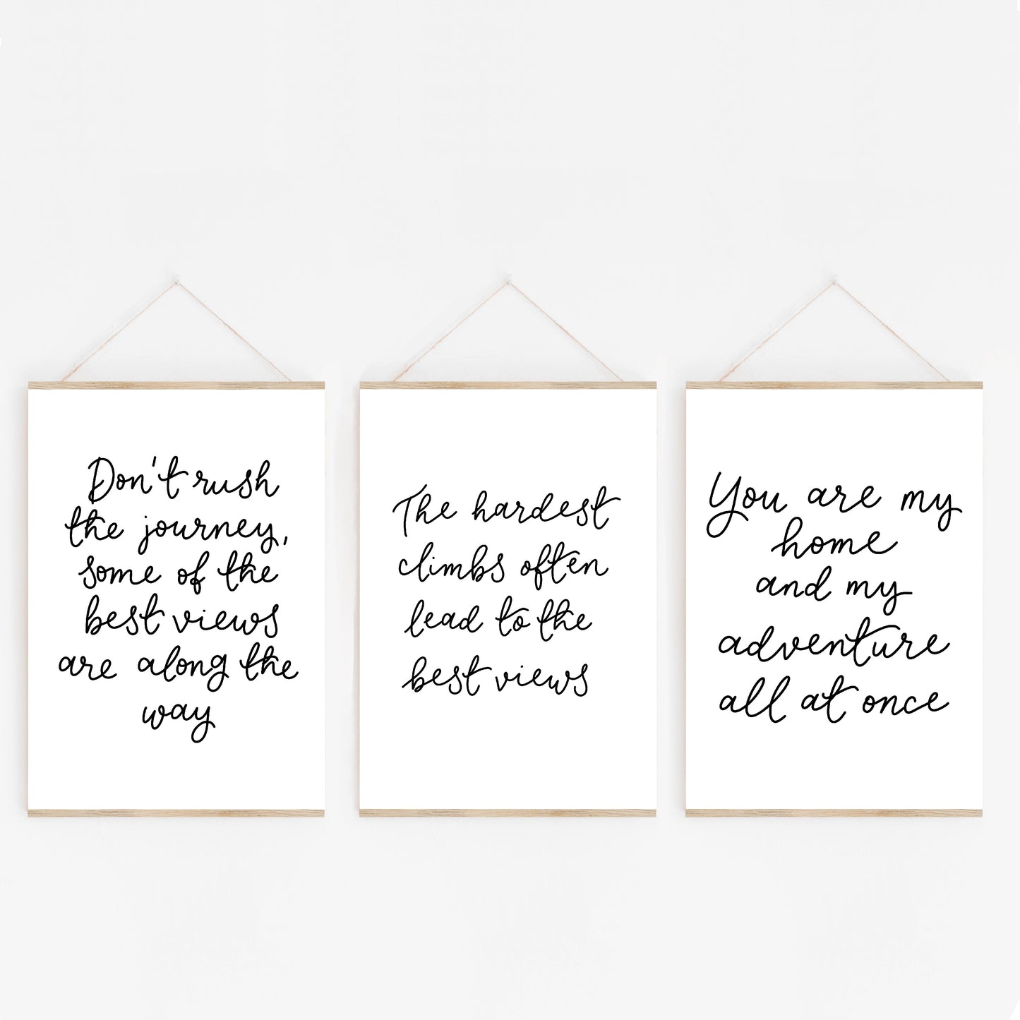 Adventure wall art print - Best Views on the Journey