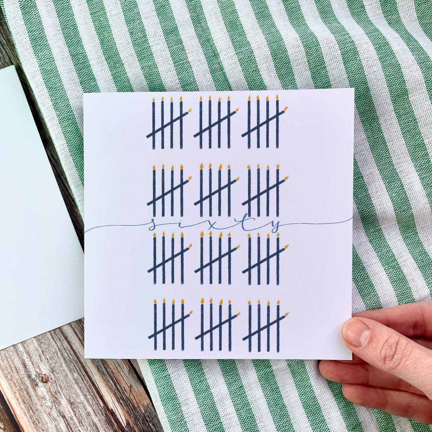 60th Birthday Card - Tally of Candles And Hope Designs Cards