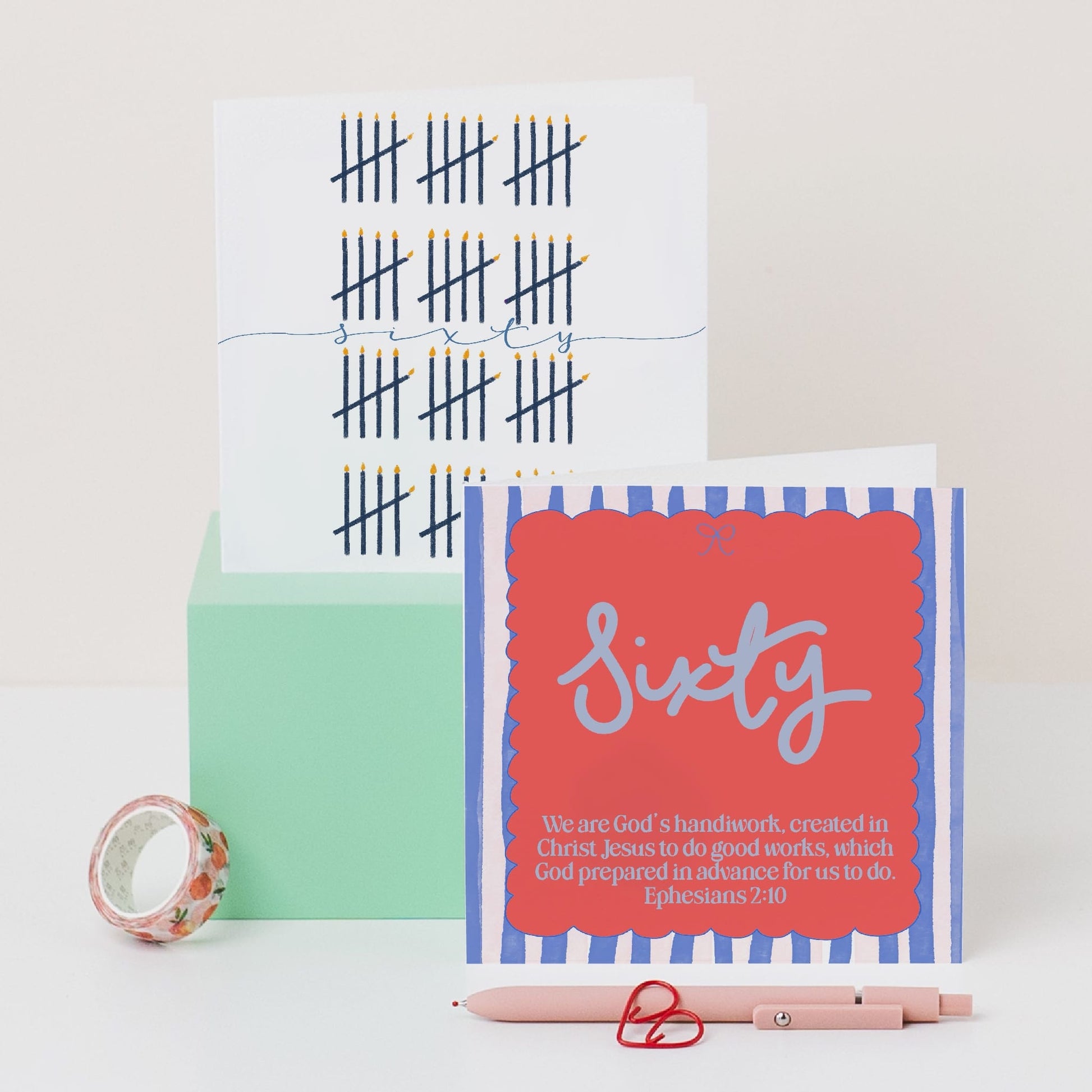 60th Birthday Card - Tally of Candles And Hope Designs Cards