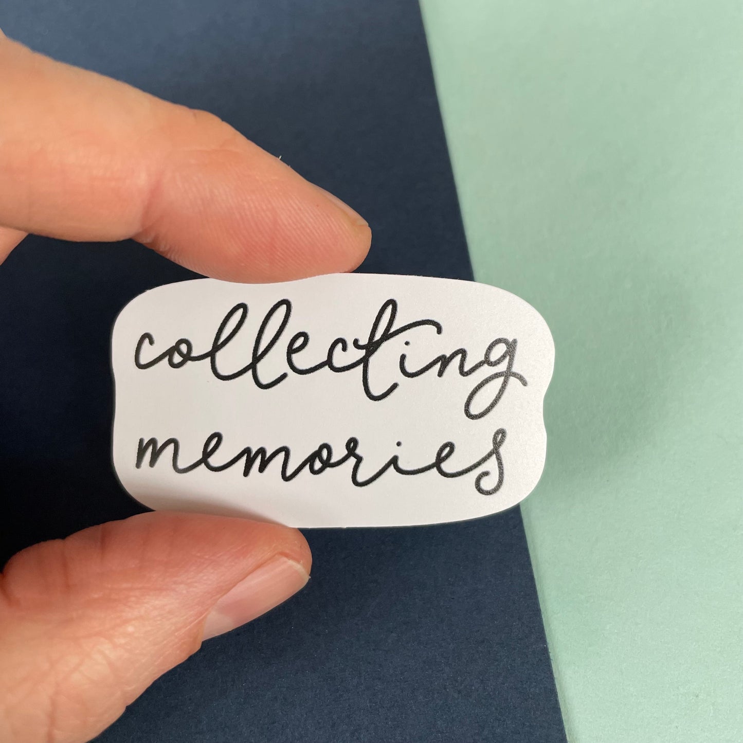 Collecting Memories mini vinyl sticker