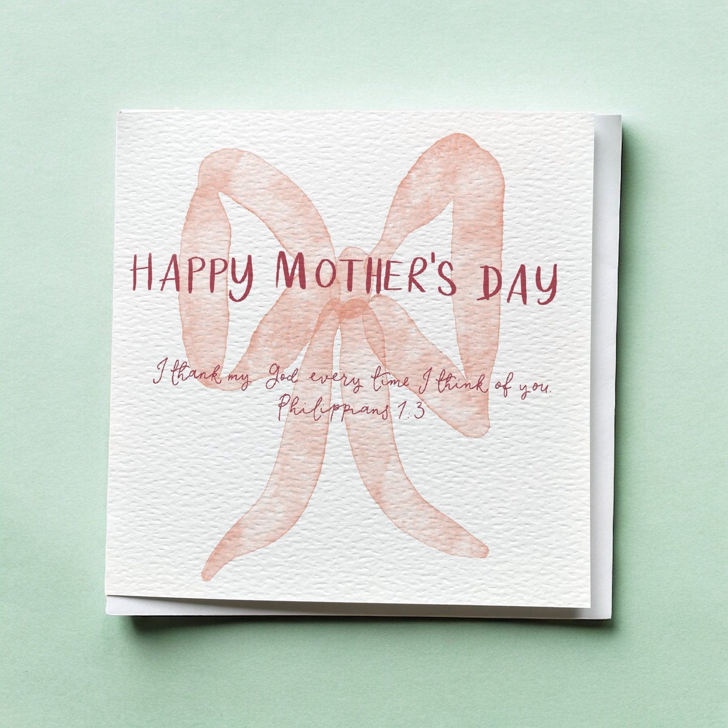 Christian Mother’s Day card with scripture