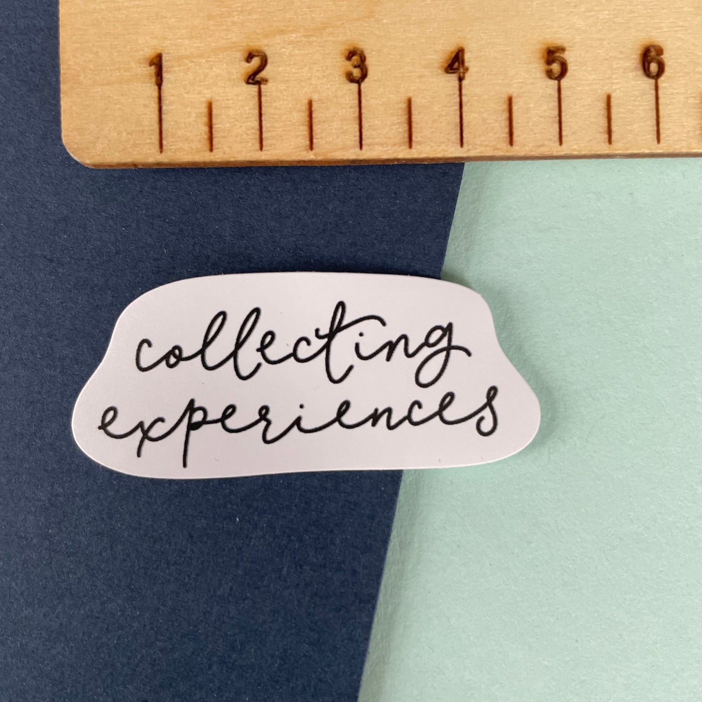 Collecting Experiences mini vinyl sticker