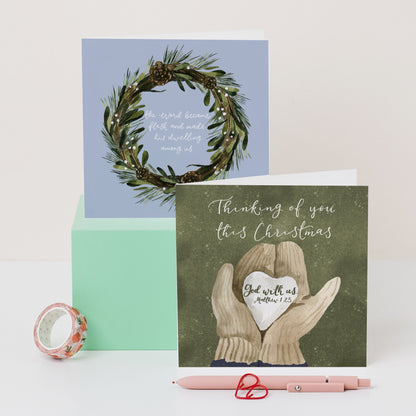 Christian Christmas Card - Thinking Of You