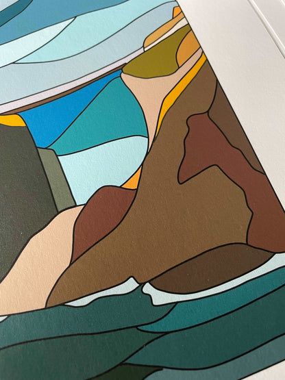 A4 Christian Northern Irish print - Carrick-a-Reed rope bridge And Hope Designs Print