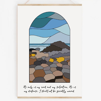 A4 Christian Northern Irish print - Giant’s Causeway And Hope Designs Print