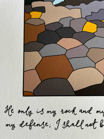 A4 Christian Northern Irish print - Giant’s Causeway And Hope Designs Print