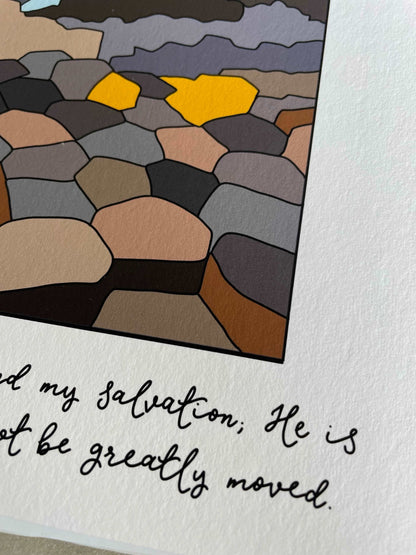 A4 Christian Northern Irish print - Giant’s Causeway And Hope Designs Print