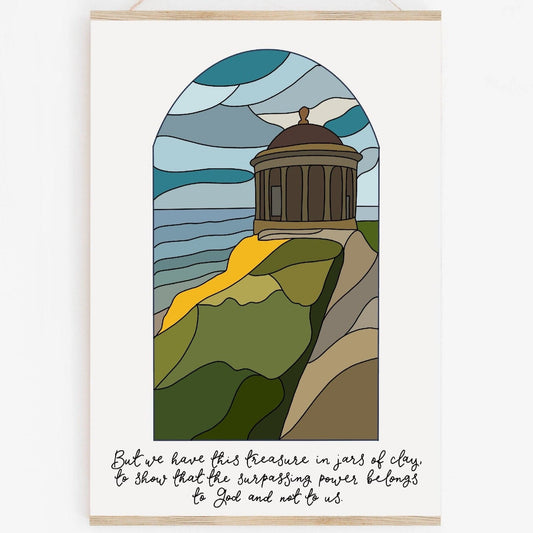 A4 Christian Northern Irish print - Mussenden Temple And Hope Designs Print