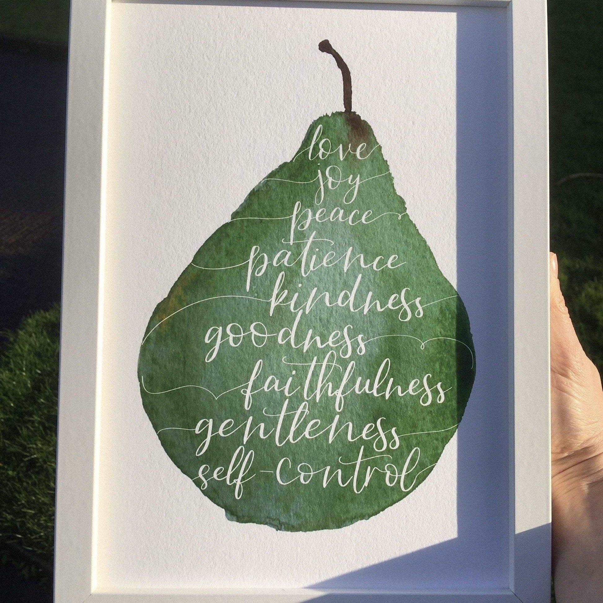 A4 Christian Print - Fruit of the Spirit And Hope Designs Print