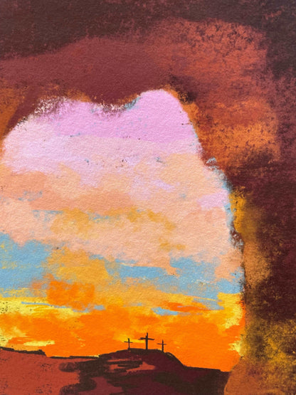 A4 Christian print - His heart beats Easter decor And Hope Designs Print