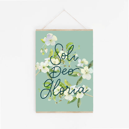 A4 Christian Print - Soli Deo Gloria And Hope Designs Print