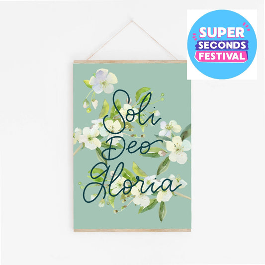 A4 Christian Print - Soli Deo Gloria And Hope Designs Print