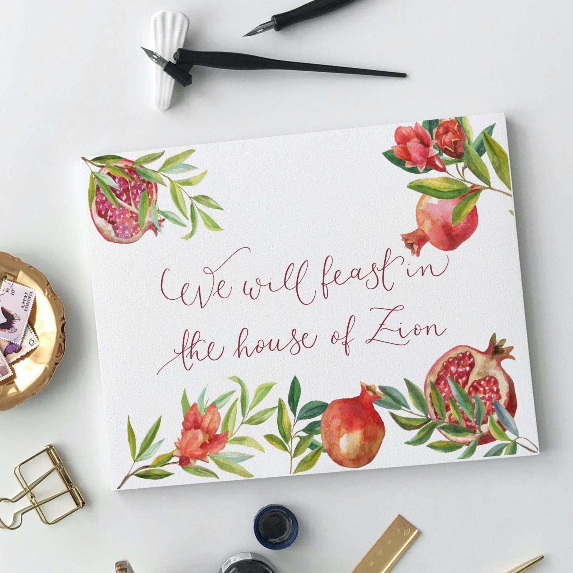 A4 Christian Print - We will feast And Hope Designs Print