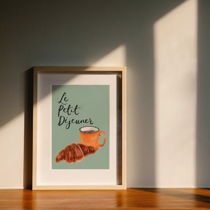 A4 Le Petit Déjeuner kitchen wall art print And Hope Designs Print