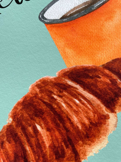 A4 Le Petit Déjeuner kitchen wall art print And Hope Designs Print