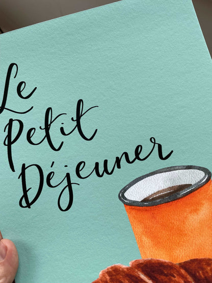 A4 Le Petit Déjeuner kitchen wall art print And Hope Designs Print