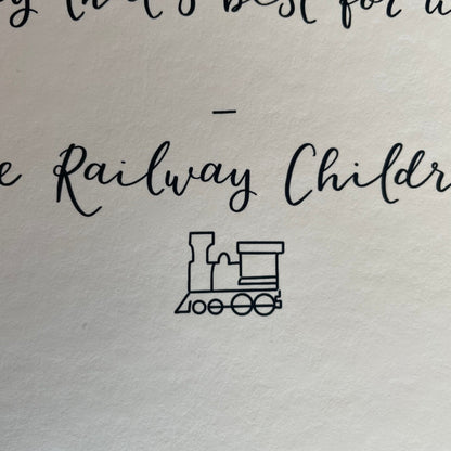 A4 print - The Railway Children quote And Hope Designs Print