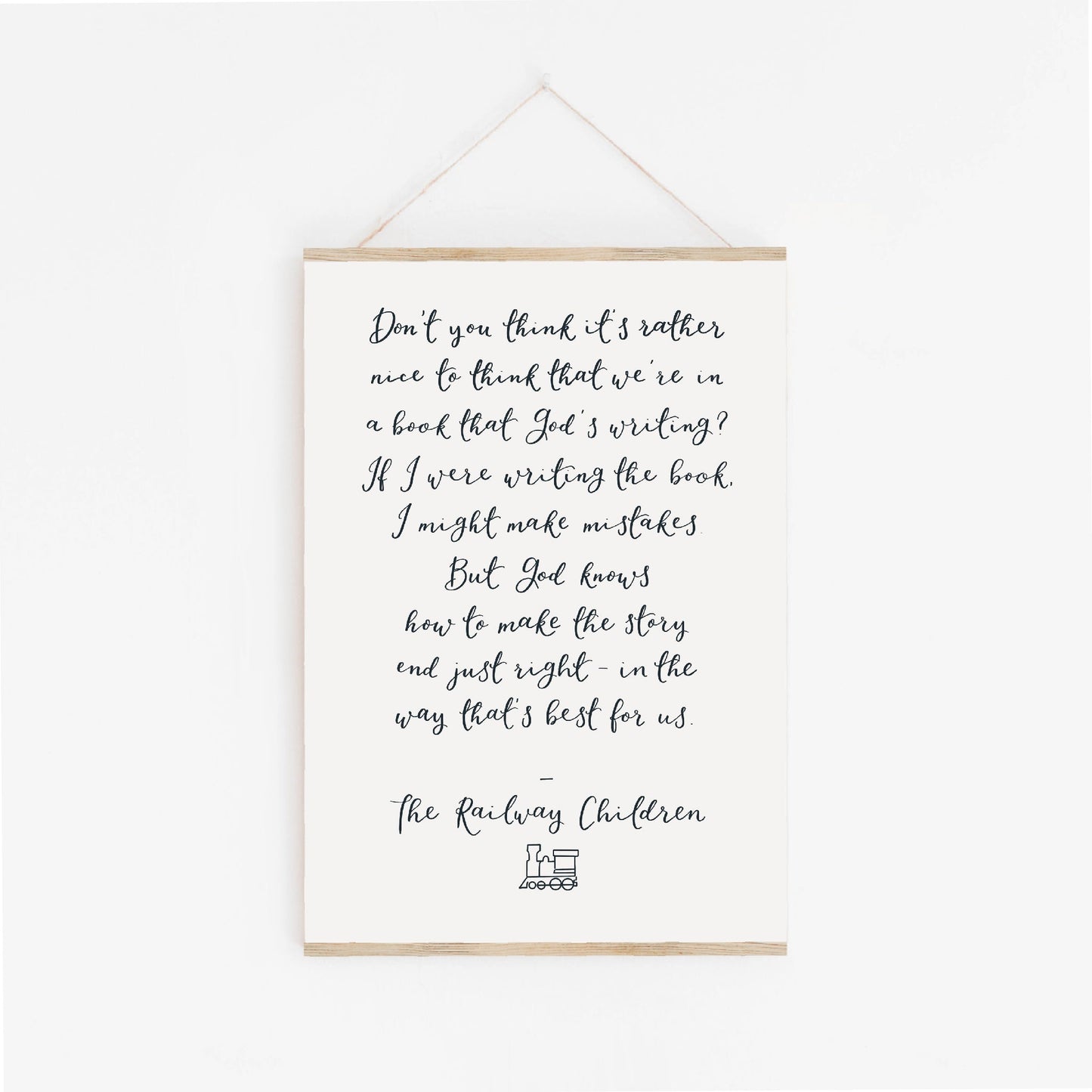 A4 print - The Railway Children quote And Hope Designs Print