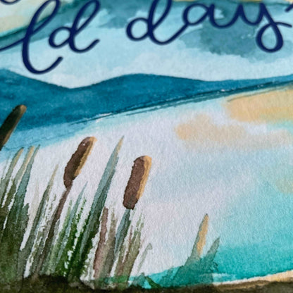 A4 These are the good old days wall art print And Hope Designs Print