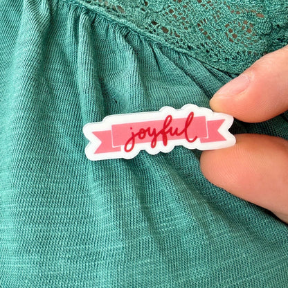 Acrylic Pin Badge - Joyful And Hope Designs Acrylic Pin Badge