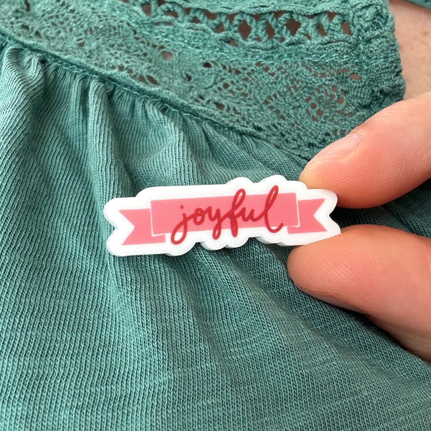 Acrylic Pin Badge - Joyful And Hope Designs Acrylic Pin Badge