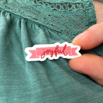 Acrylic Pin Badge - Joyful And Hope Designs Acrylic Pin Badge