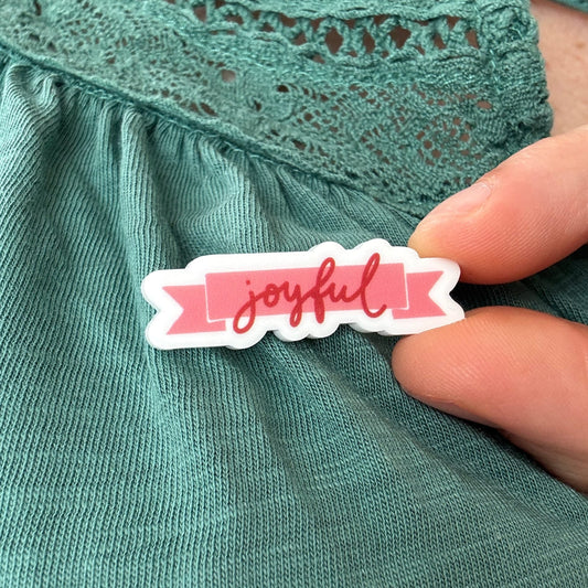 Acrylic Pin Badge - Joyful And Hope Designs Acrylic Pin Badge