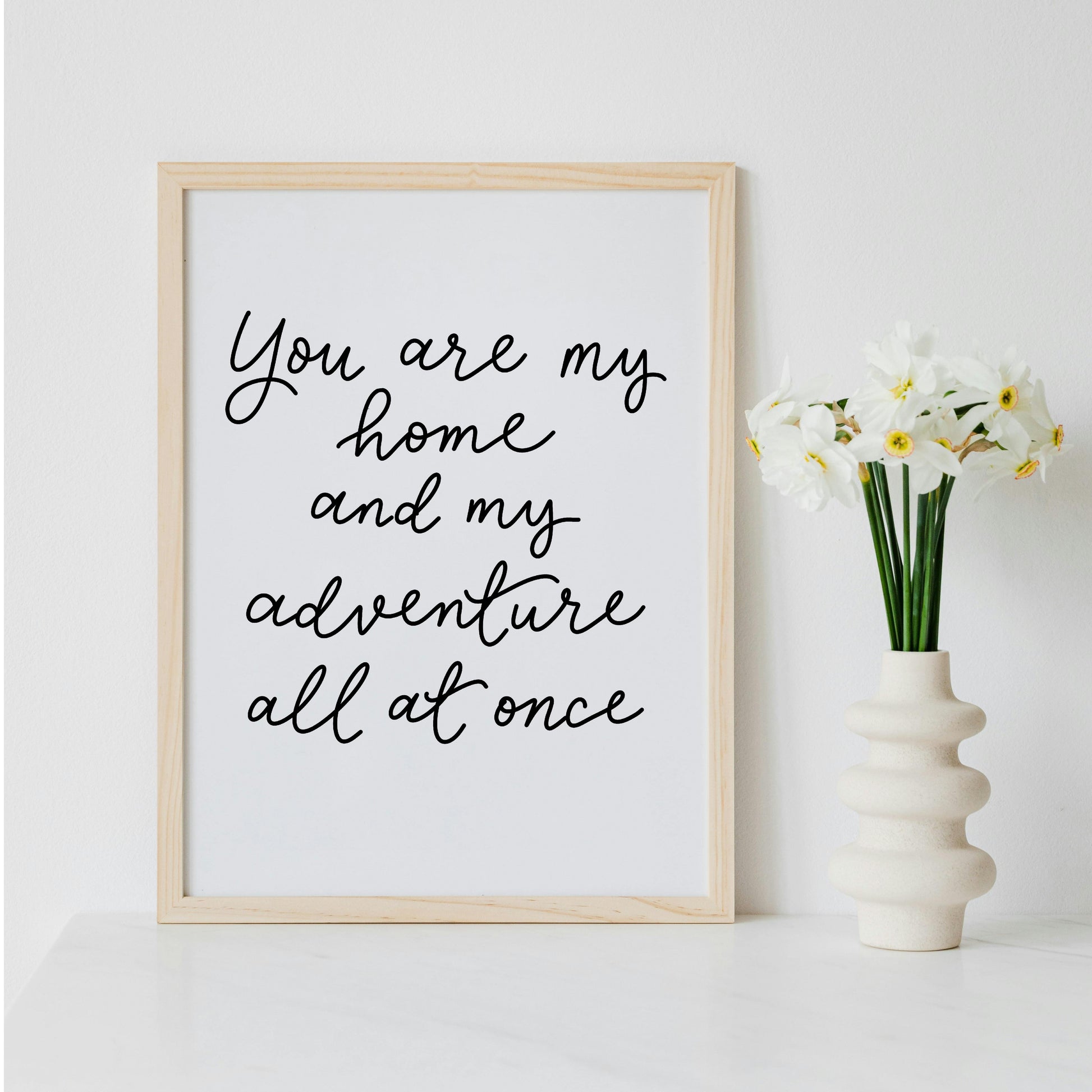 Adventure wall art print - You are my home And Hope Designs Print