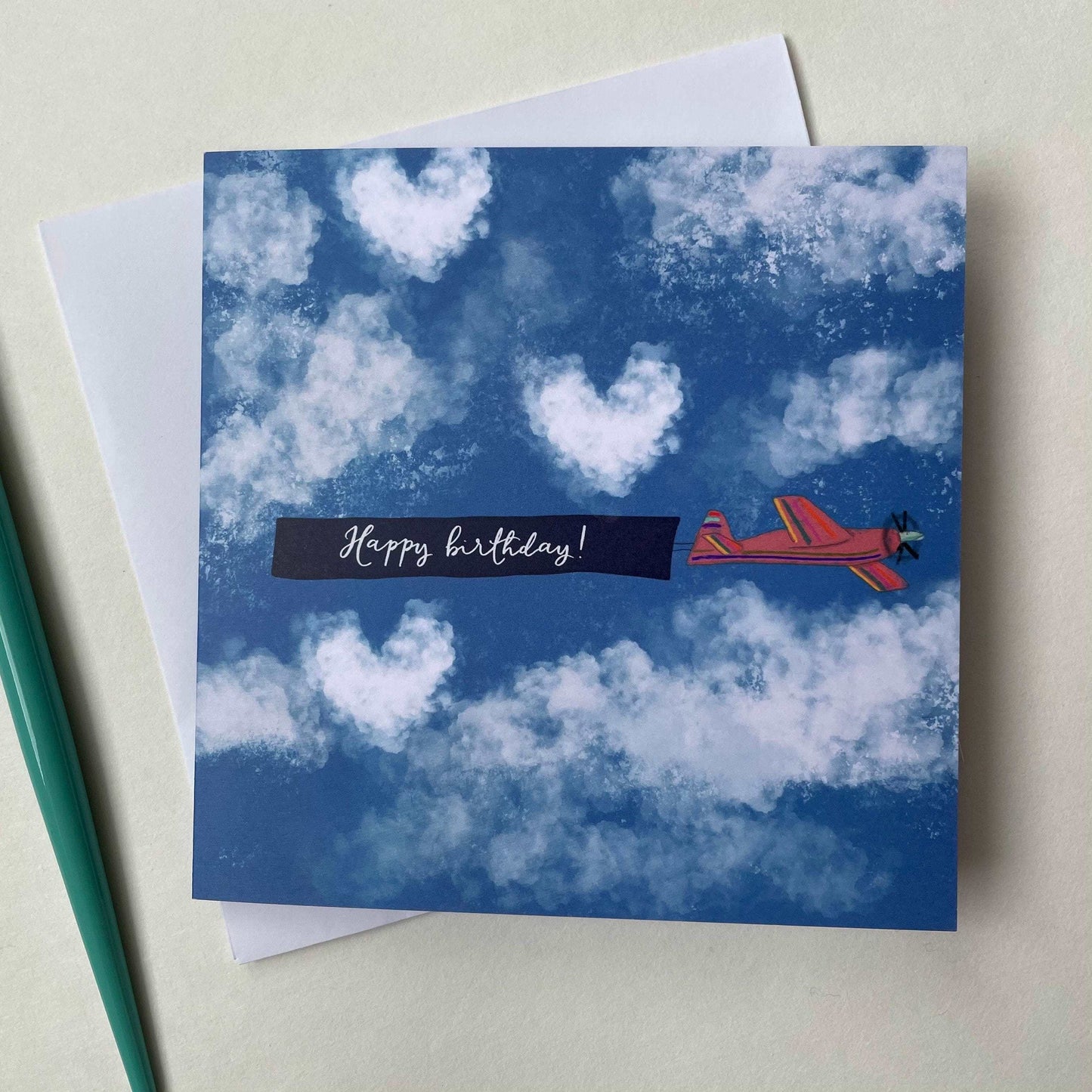 Aeroplane message happy birthday card And Hope Designs Greeting & Note Cards