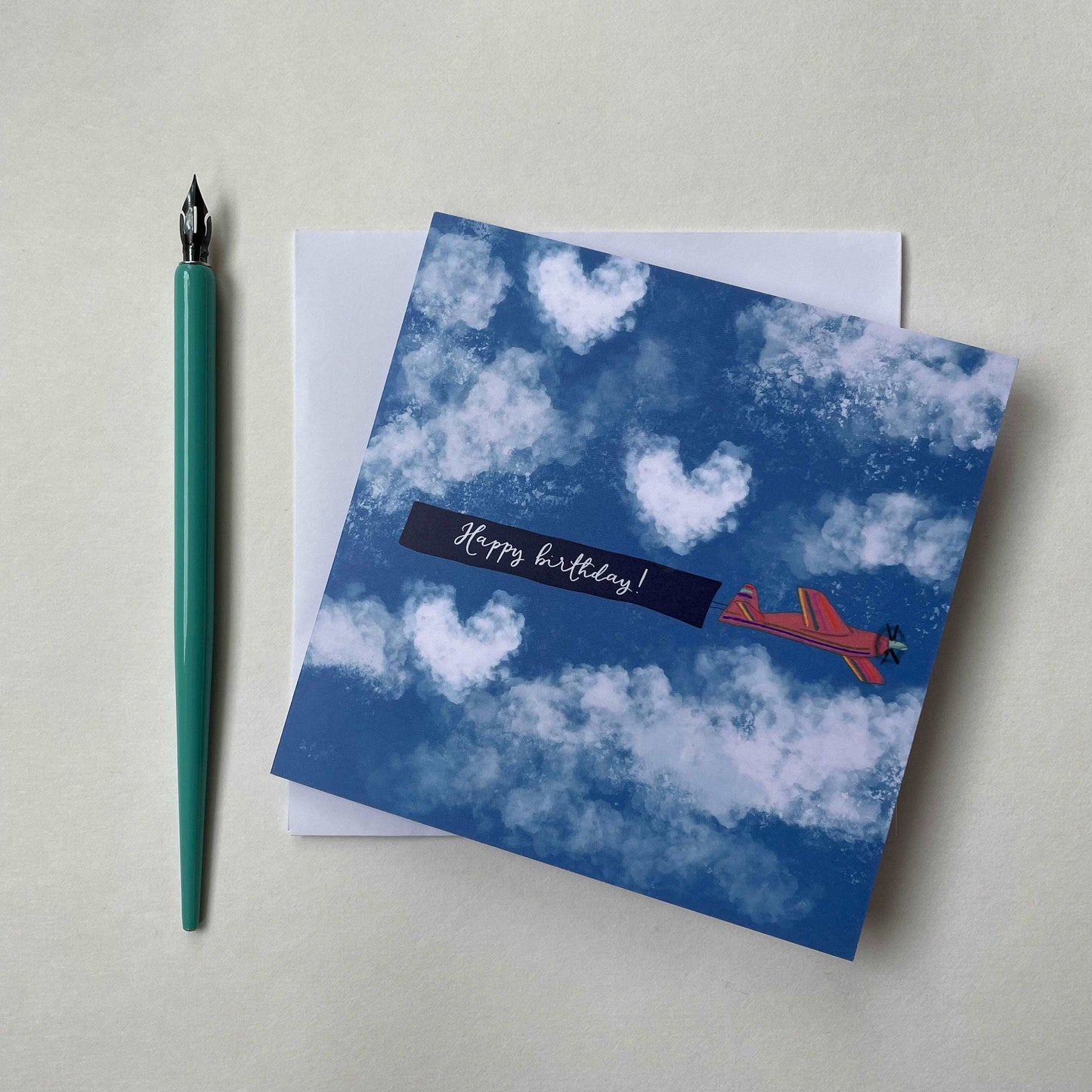 Aeroplane message happy birthday card And Hope Designs Greeting & Note Cards