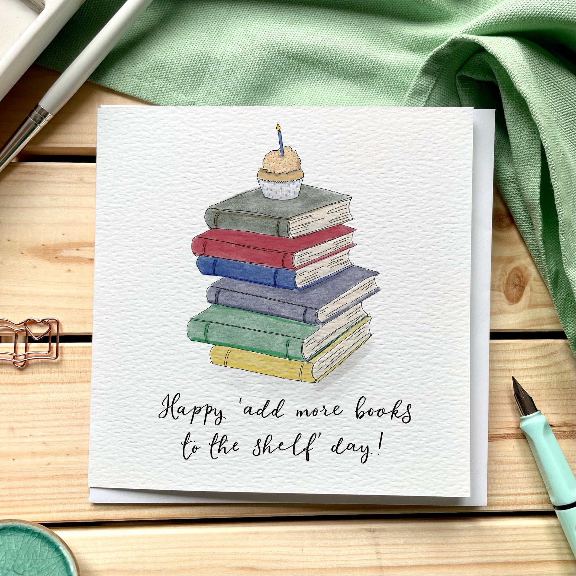 And Hope Designs Cards Birthday card for book lovers