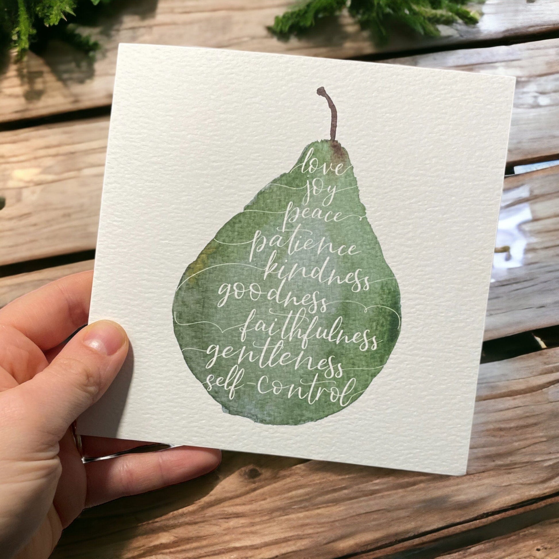 And Hope Designs Cards Christian fruit of the spirit card