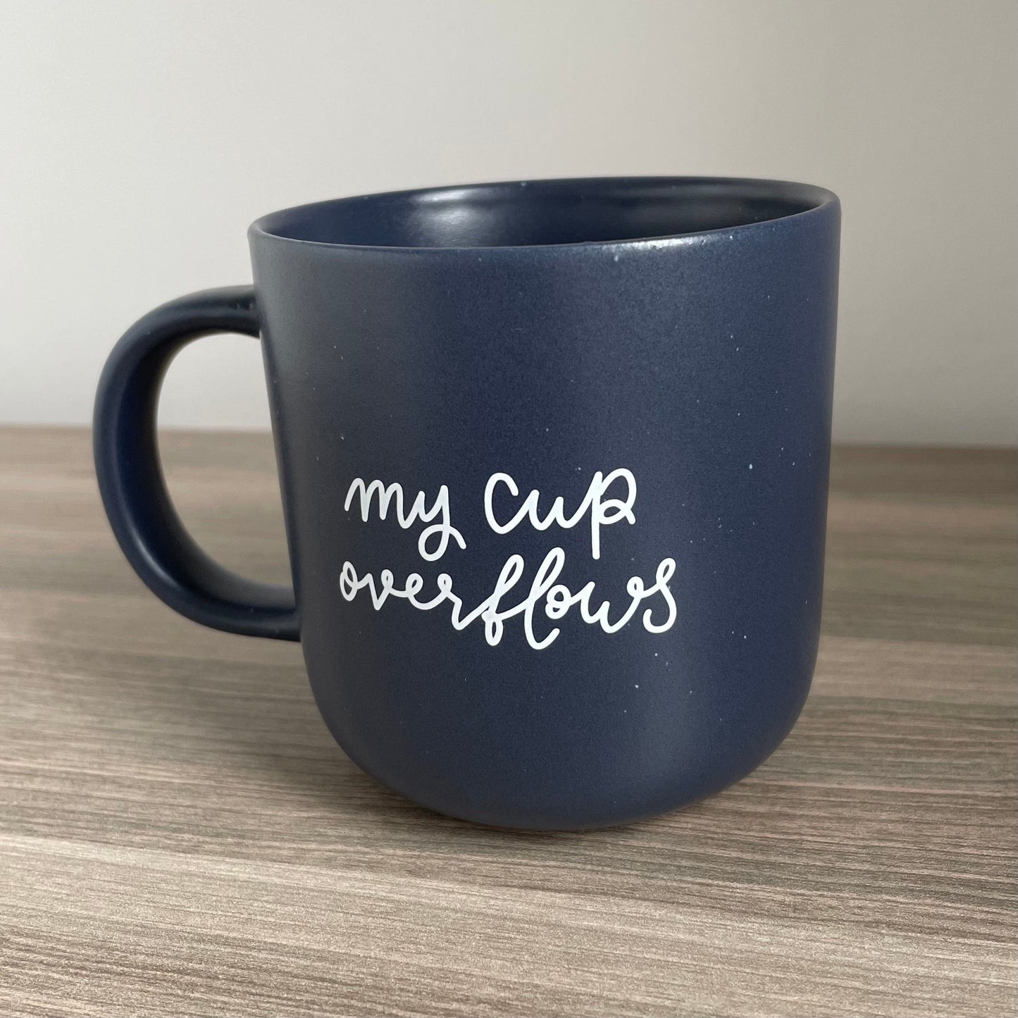And Hope Designs Mug Christian mug - my cup overflows