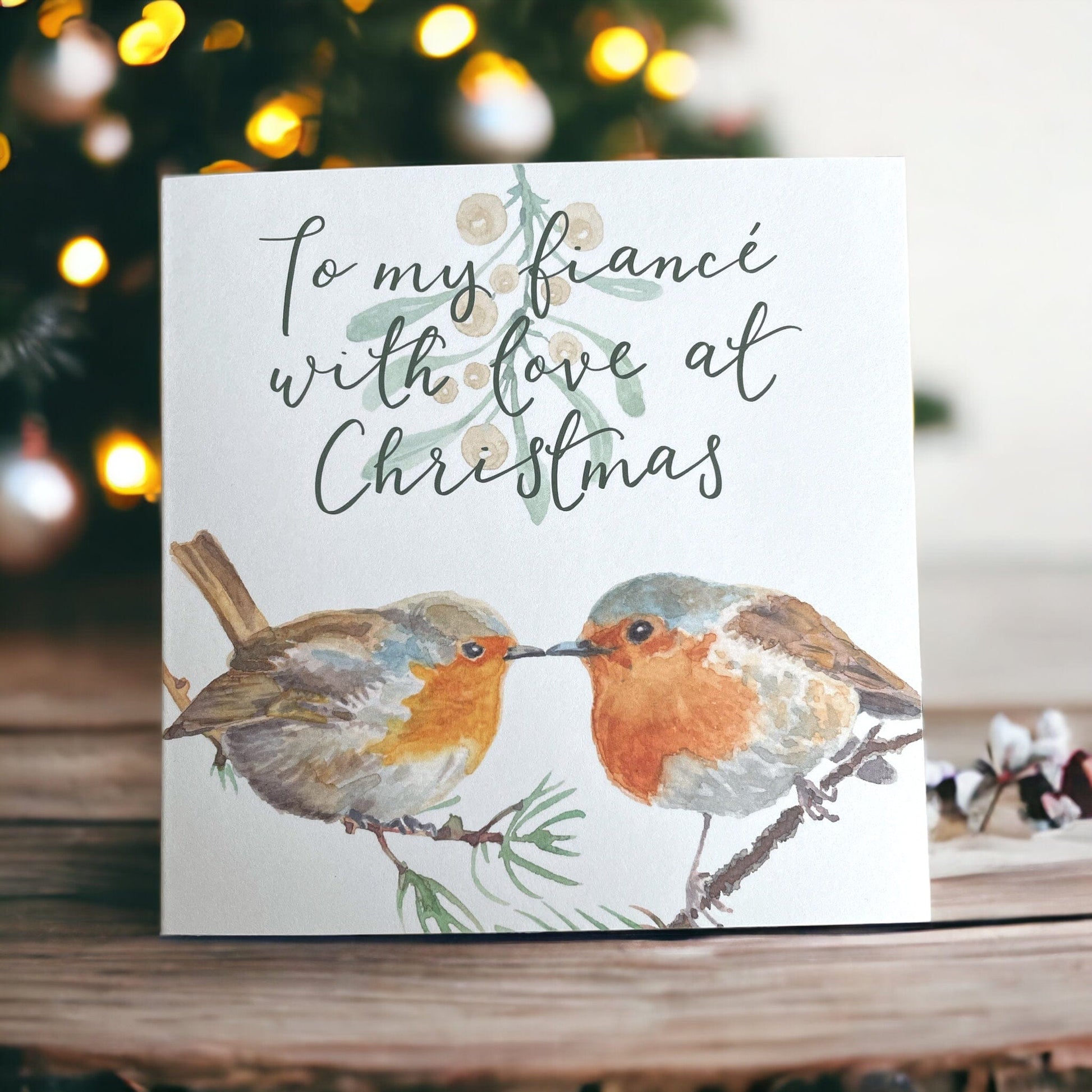And Hope Designs Cards Christmas card for fiancé