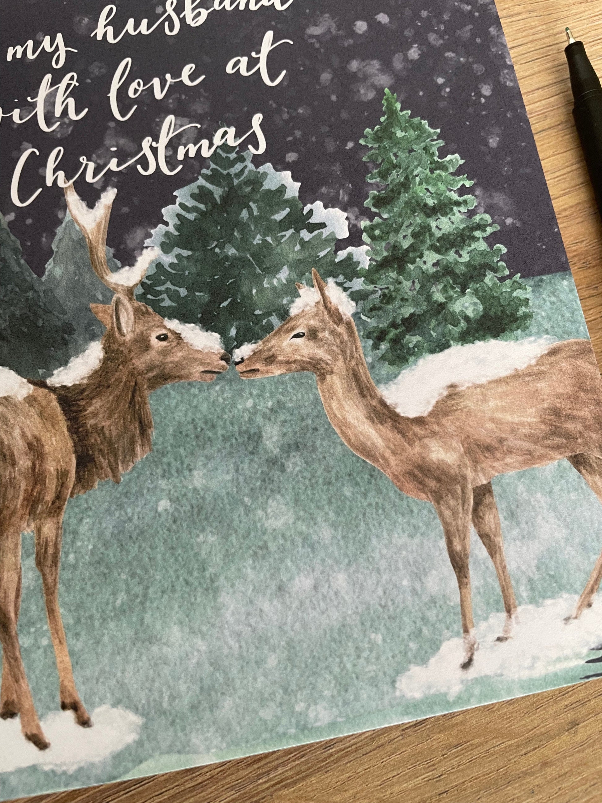 Christmas card for husband Cards And Hope Designs    - And Hope Designs