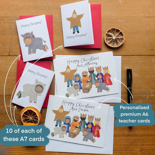 Christmas cards - teacher & classmates Cards And Hope Designs   