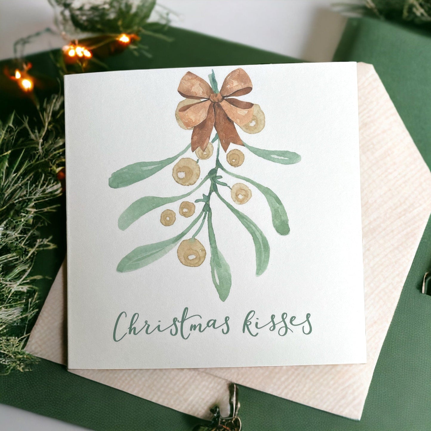 And Hope Designs Cards Christmas Kisses card