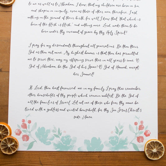 And Hope Designs Custom Hand Lettered Print