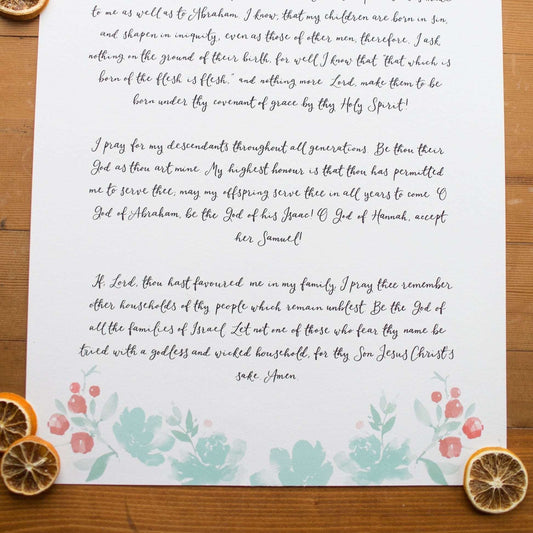 Custom Hand Lettered Print Originals And Hope Designs   