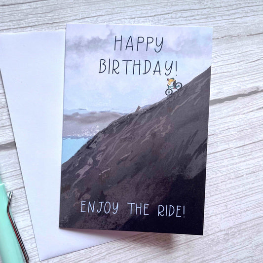 Enjoy the ride cycling birthday card Greeting & Note Cards And Hope Designs   