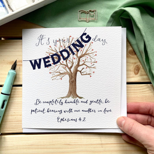 And Hope Designs Cards Love tree Christian wedding card