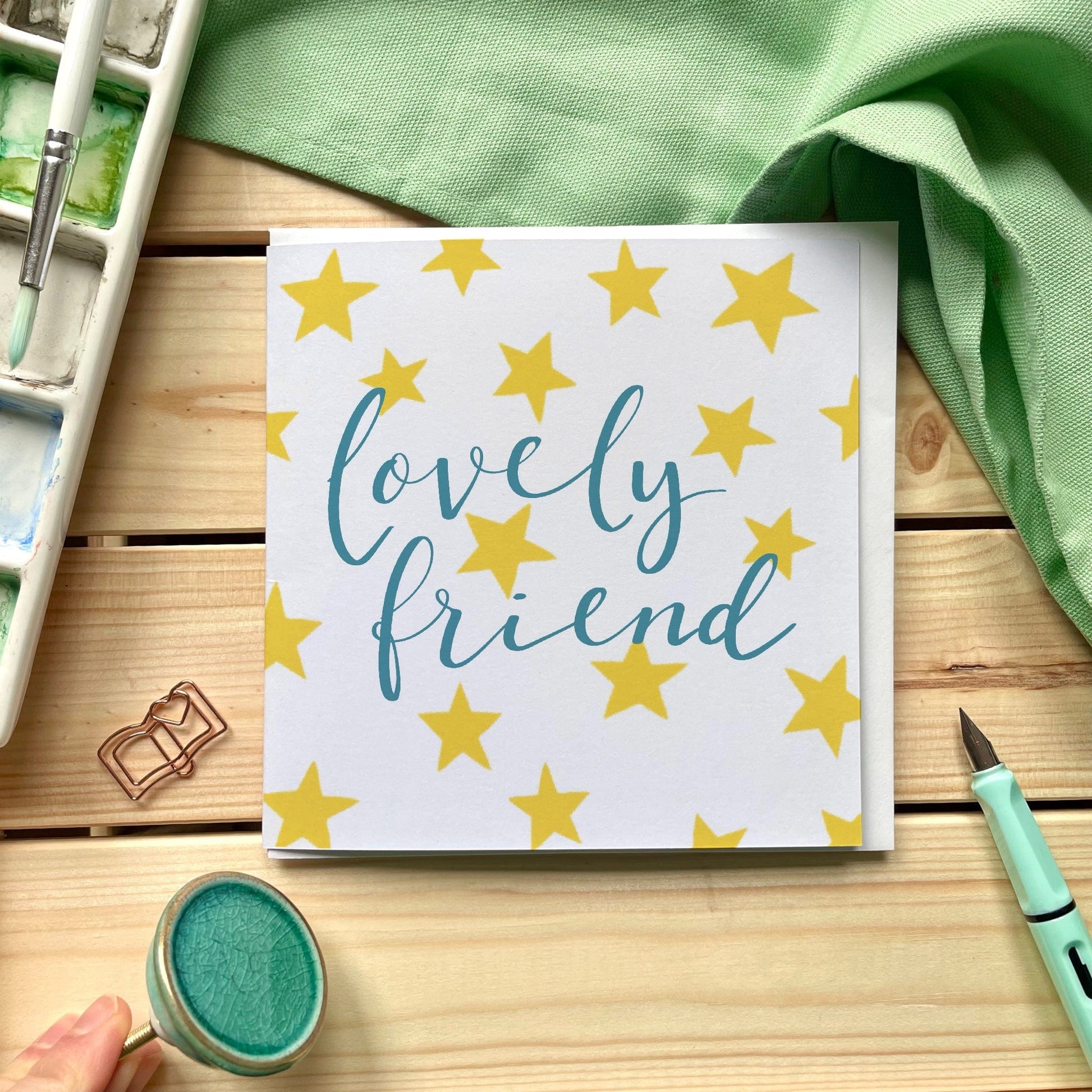 Lovely friend square card Greeting & Note Cards And Hope Designs    - And Hope Designs