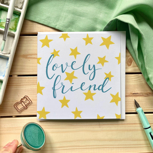 Lovely friend square card Greeting & Note Cards And Hope Designs   
